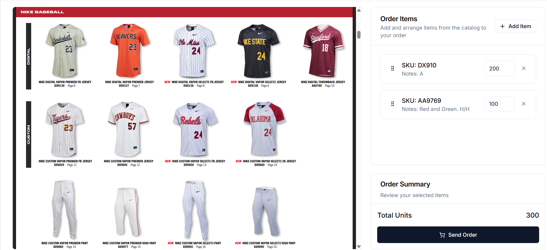 Catalog Order Management